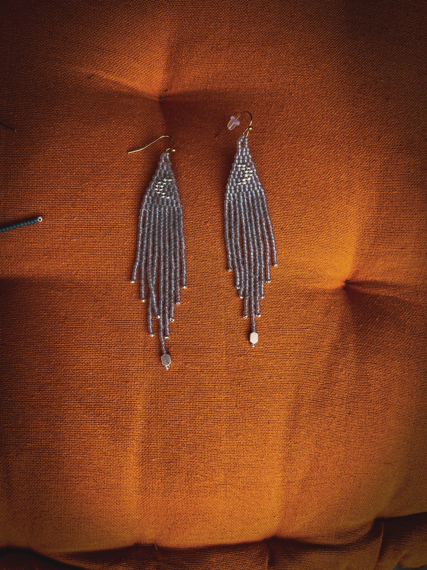 Moonstone color moon dangles