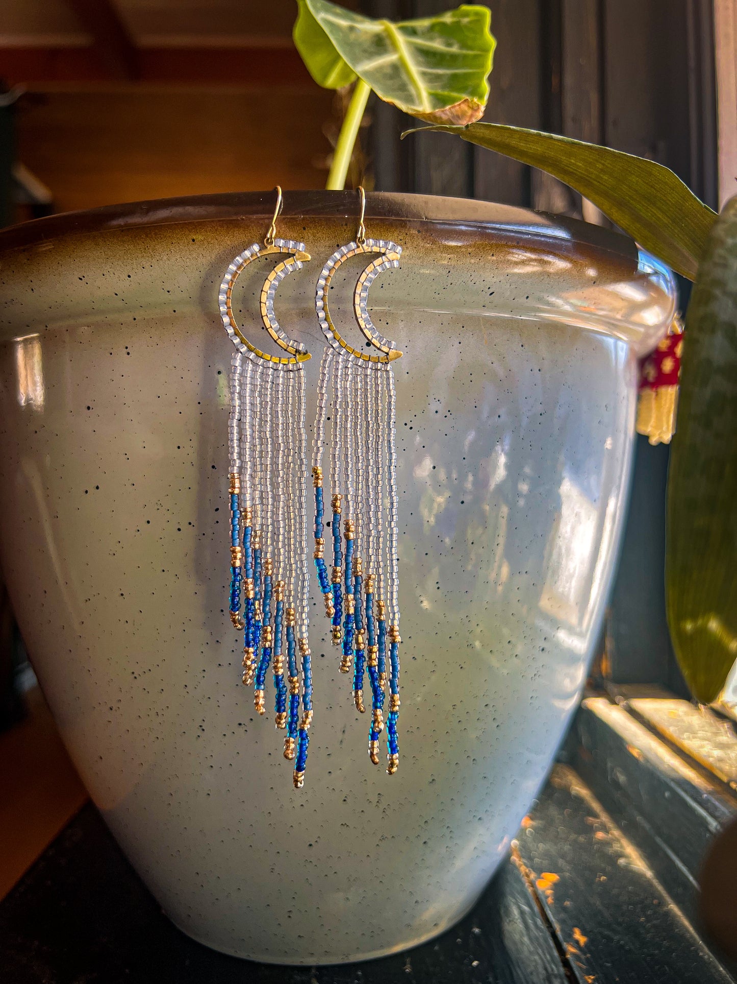 Multi blue moon dangles