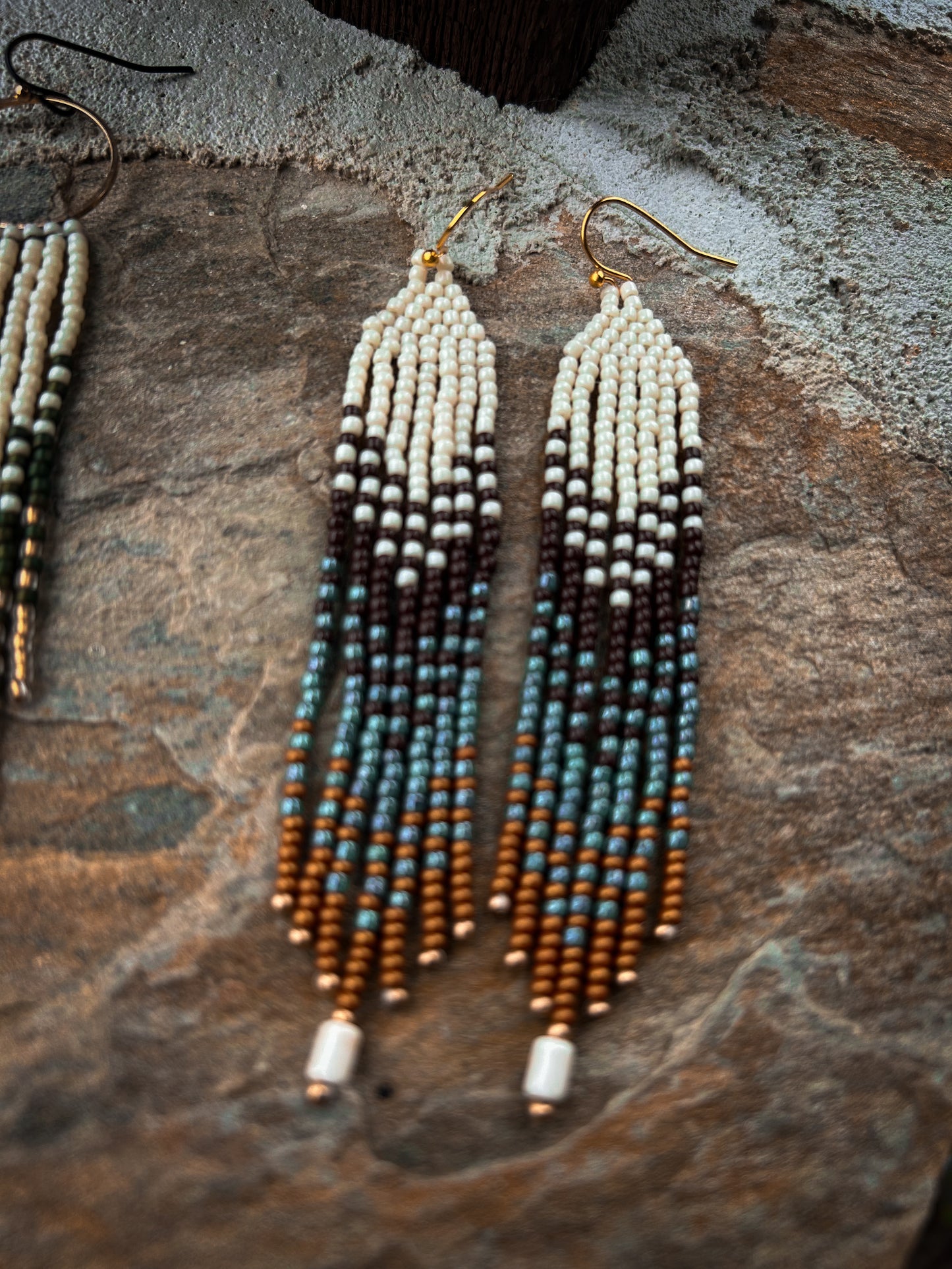 Sm blue/brown/copper dangles