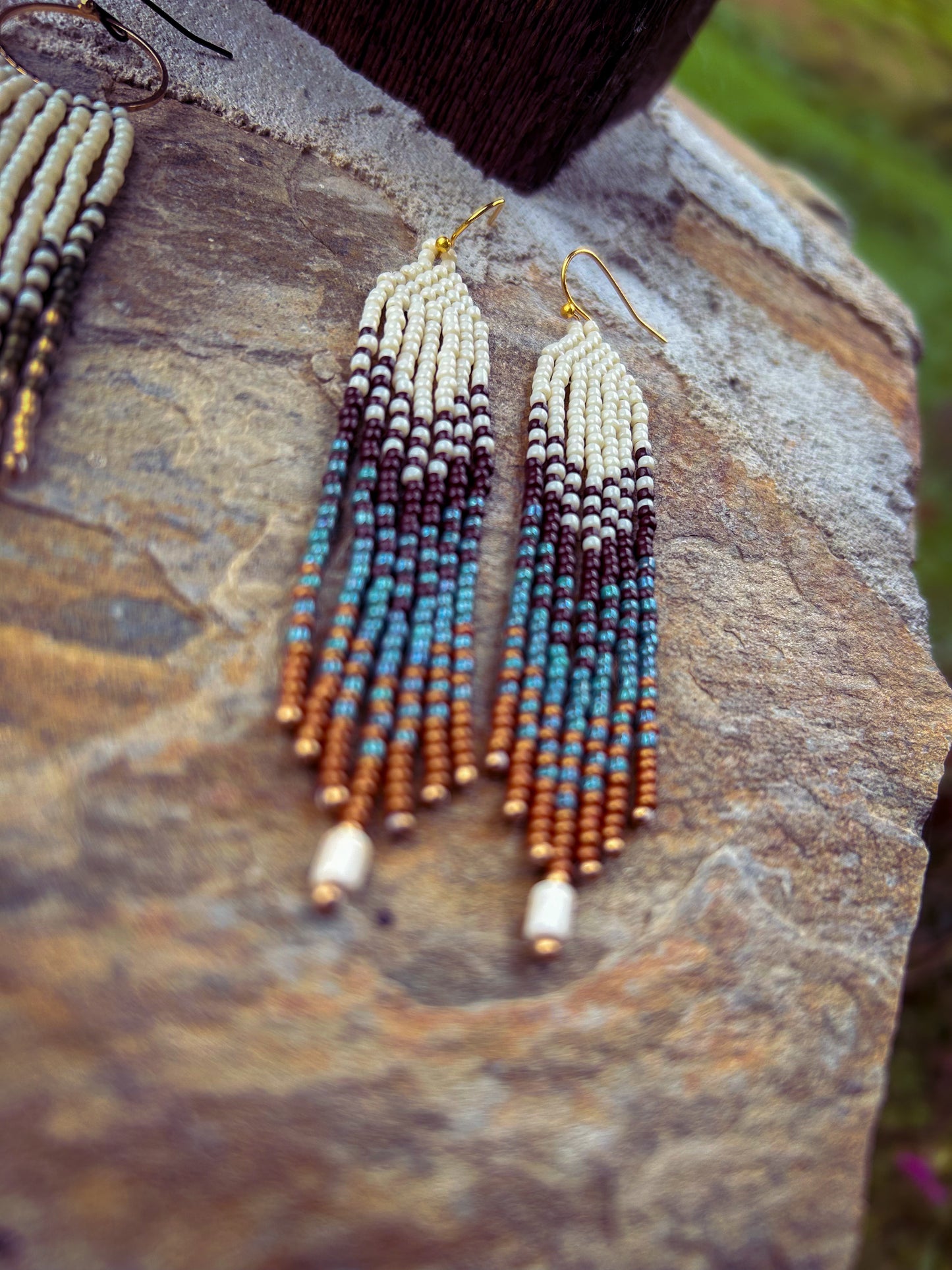 Sm blue/brown/copper dangles
