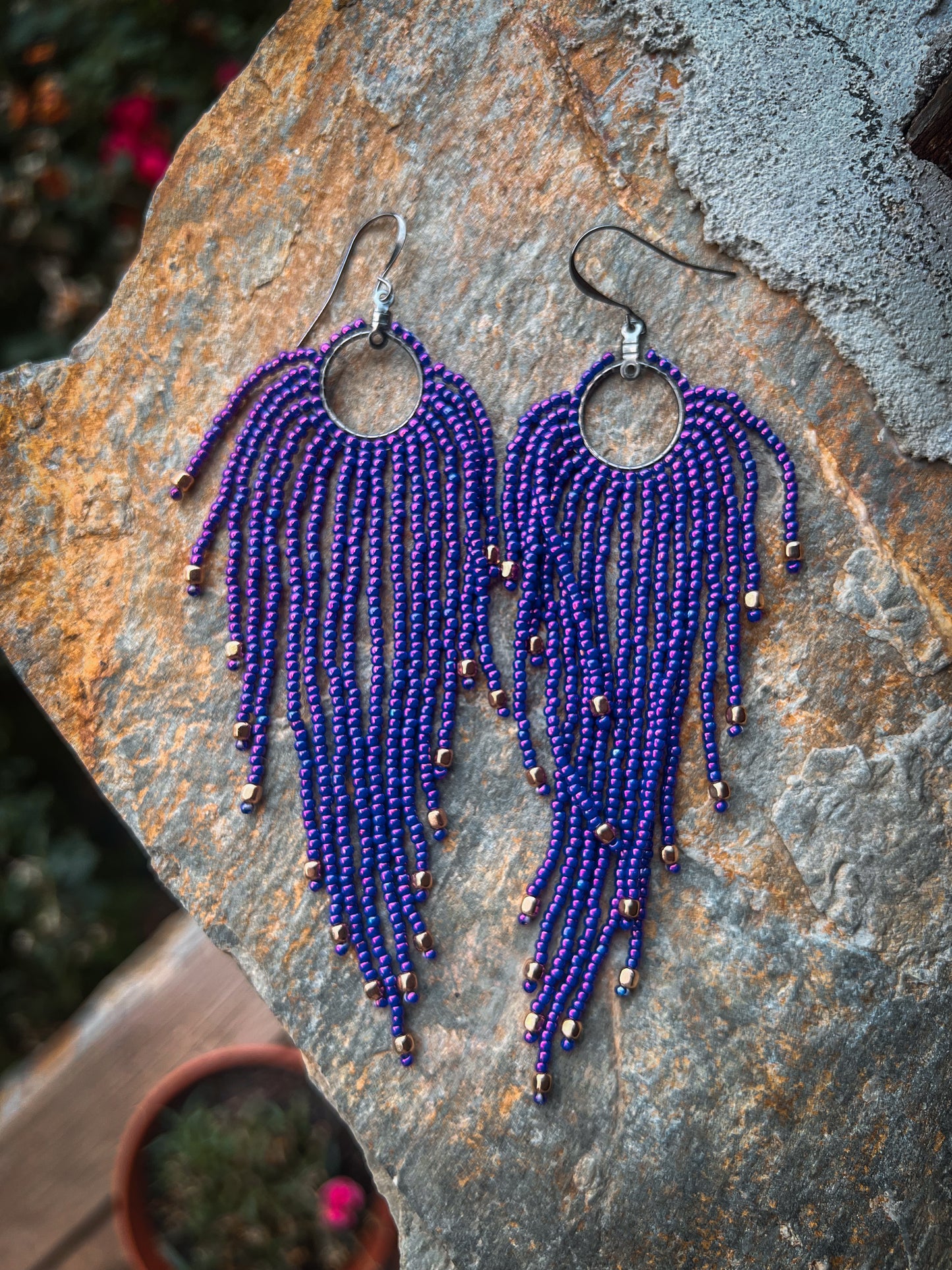 Purple dangles