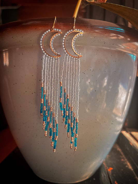 Multi blue moon dangles