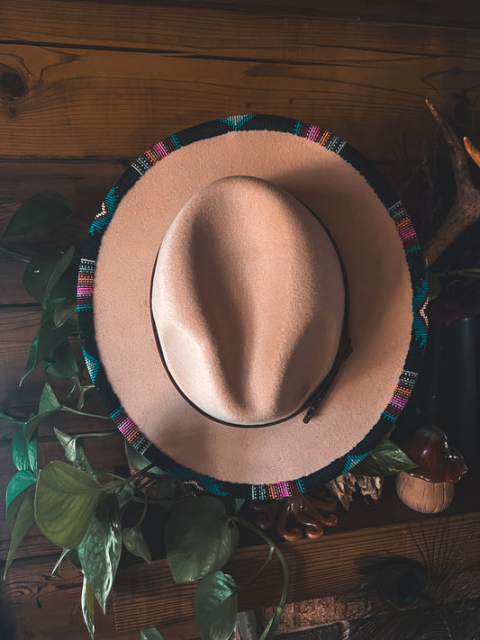 Beaded fedora hat
